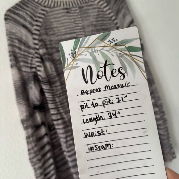 Curio NY Cardigan Open Textured Knit Relaxed Long Sweater Ribbed Hem Modern XL - Picture 10 of 13